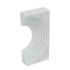 Koa Decorative Roman Sculpture | Layered Architecture | 10" White Marble