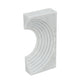 Koa Decorative Roman Sculpture | Layered Architecture | 10" White Marble