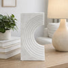 Koa Decorative Roman Sculpture | Layered Architecture | 10" White Marble
