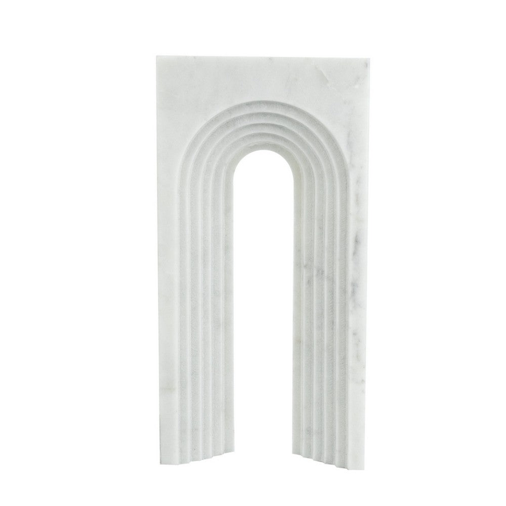 Koa Decorative Roman Sculpture Arch Doorway Design | 10" White Marble