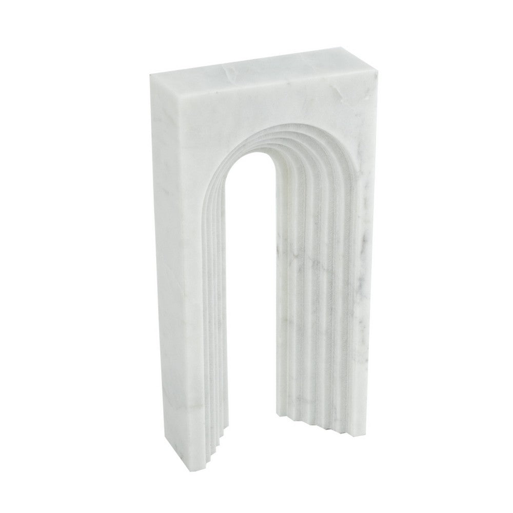 Koa Decorative Roman Sculpture Arch Doorway Design | 10" White Marble
