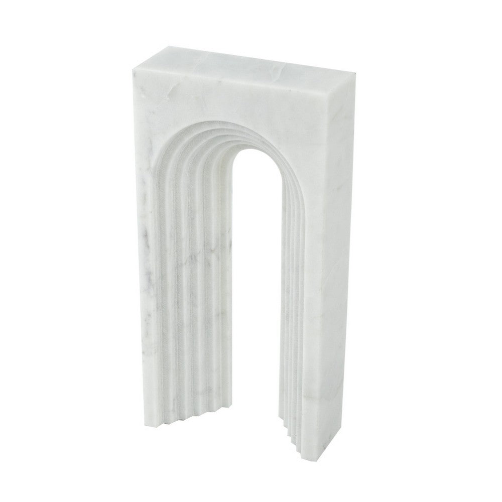 Koa Decorative Roman Sculpture Arch Doorway Design | 10" White Marble