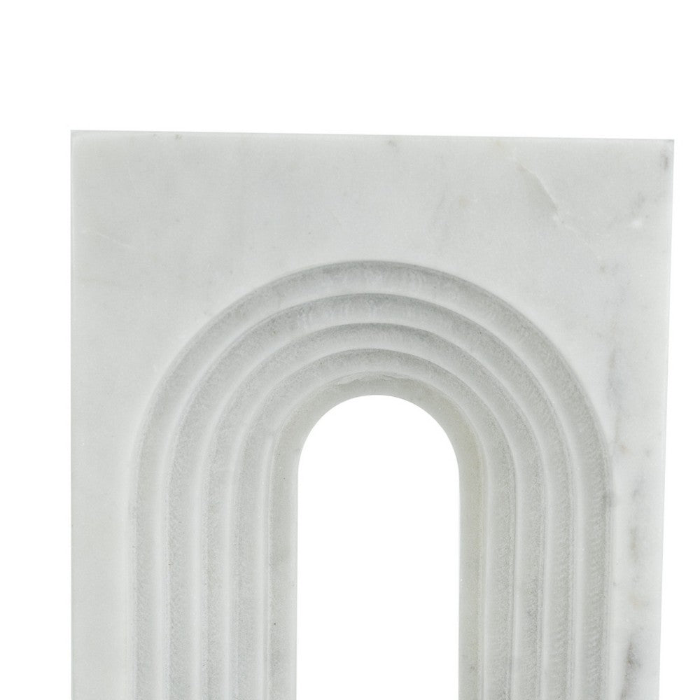 Koa Decorative Roman Sculpture Arch Doorway Design | 10" White Marble