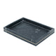 Decorative Tray with Gold Inlay | Raised Edges | 14" Black Marble