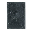Decorative Tray with Gold Inlay | Raised Edges | 14" Black Marble