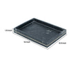 Decorative Tray with Gold Inlay | Raised Edges | 14" Black Marble
