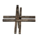 Jack Like Sculpture for Tabletop Decor | 12" Dark Gold Black Finish