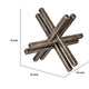 Jack Like Sculpture for Tabletop Decor | 12" Dark Gold Black Finish