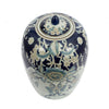 Botanical Ginger Jar with Lid | Classical Blue White Floral Motifs | 11"