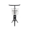 Indoor Outdoor Bicycle Plant Stand w Basket | White | 39" Black Iron