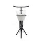 Indoor Outdoor Bicycle Plant Stand w Basket | White | 39" Black Iron