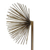 Nian Sunburst Statuary w White Marble Base | Gold Metal Spokes | 23"