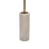 Nian Sunburst Statuary w White Marble Base | Gold Metal Spokes | 23"