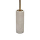 Nian Sunburst Statuary w White Marble Base | Gold Metal Spokes | 23"