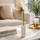 Nian Sunburst Statuary w White Marble Base | Gold Metal Spokes | 23"