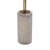 Nian Sunburst Statuary w White Marble Base | Gold Metal Spokes | 18"