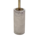 Nian Sunburst Statuary w White Marble Base | Gold Metal Spokes | 18"