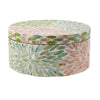 Thea Round Accent Storage Box | Petal Multi-Color Capiz Shell Inlay 10"