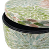 Thea Round Accent Storage Box | Petal Multi-Color Capiz Shell Inlay 10"