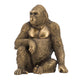 Tessy Seated Gorilla Figurine | Lifelike Bronze Polyresin Details | 8"
