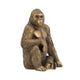 Tessy Seated Gorilla Figurine | Lifelike Bronze Polyresin Details | 8"