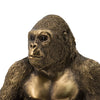Tessy Seated Gorilla Figurine | Lifelike Bronze Polyresin Details | 8"