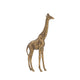 Norie Giraffe Figurine | Textured Sculpture Detail Polyresin Copper 16"