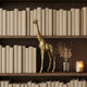 Norie Giraffe Figurine | Textured Sculpture Detail Polyresin Copper 16"