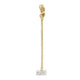Valeri Small Decorative Human Figurine | Marble Base | Gold Aluminum 28"