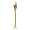 Valeri Small Decorative Human Figurine | Marble Base | Gold Aluminum 28"