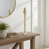 Valeri Small Decorative Human Figurine | Marble Base | Gold Aluminum 28"