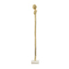 Valeri Large Decorative Human Figurine | Marble Base | Gold Aluminum 32"