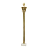 Valeri Large Decorative Human Figurine | Marble Base | Gold Aluminum 32"