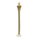 Valeri Large Decorative Human Figurine | Marble Base | Gold Aluminum 32"