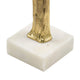 Valeri Large Decorative Human Figurine | Marble Base | Gold Aluminum 32"