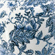 Brady Ginger Jar with Dome Lid | Floral Pattern Blue-White Porcelain 18"