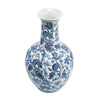 Macy Accent Flower Vase | Traditional Floral Blue White Porcelain 24"