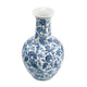 Macy Accent Flower Vase | Traditional Floral Blue White Porcelain 24"