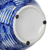 Caleb Decorative Vase | Speckled Glazed Finish | Blue-White Porcelain 9"