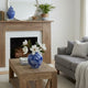 Caleb Decorative Vase | Speckled Glazed Finish | Blue-White Porcelain 9"