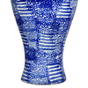 Caleb Accent Vase | Speckled Glazed Finish | Blue-White Porcelain 13"