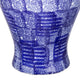 Jonah Ginger Jar | Speckled-Circular Pattern Blue-White Porcelain 20"