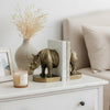 Sofia Decorative Rhino Bookend 2 Piece | Lifelike Bronze Polyresin 11"