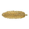 Riley Decorative Plate | Sculpted Leaf Veins Gold Stone Powder-Resin 19"