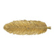 Riley Decorative Plate | Sculpted Leaf Veins Gold Stone Powder-Resin 19"