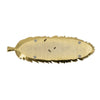 Riley Decorative Plate | Sculpted Leaf Veins Gold Stone Powder-Resin 19"
