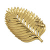 Riley Decorative Leaf Plate | Raised Insect Gold Stone Powder-Resin 11"