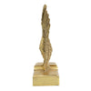 Paula 2pc Wing Bookends | Carved Feather Details | Gold Resin-Stone 9"
