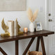 Paula 2pc Wing Bookends | Carved Feather Details | Gold Resin-Stone 9"