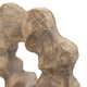 Heide Round Decorative Accent | Brown Paulownia Wood | Black Iron 21"